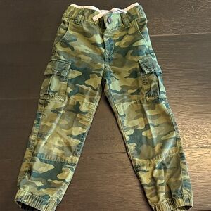 GAP Kids Green Camouflage Cargo Pants